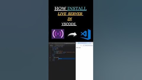 How To Install Live Server In Visual Studio Code|Benefit of Live Server#liveserver #webdesign#coding