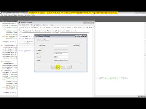 aula 5953 python   tkinter entry formulario botoes CRUD habilitar ou nao