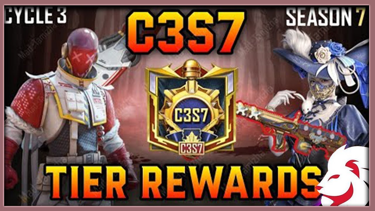 C3S7 TIER REWARDS | CYCLE 3 REWARDS | DIAMOND REWARD QBU GUN SKIN | FREE MYTHIC OUTFIT | BGMI | PUBG