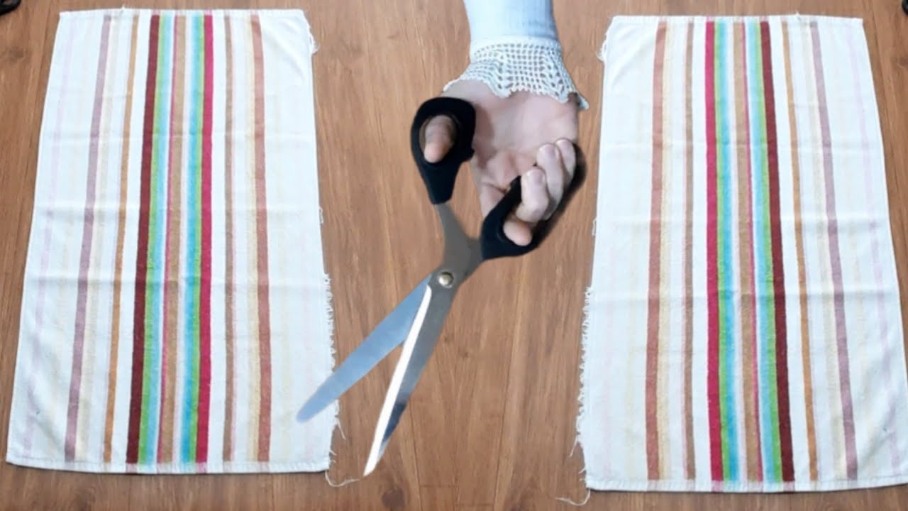 Kullanılmayan eski yırtık havlular ile hiç görmediğiniz geri dönüşüm fikri