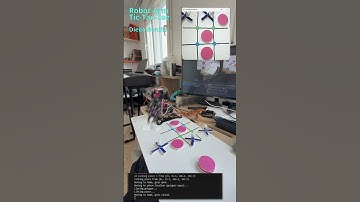 Robot Arm vs Human in Real-Life Tic-Tac-Toe | AI with Computer Vision