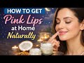 How to get Pink lips at home 🏡#pinklipschallenge #youtubevideo #beauty #makekeup #women #viral