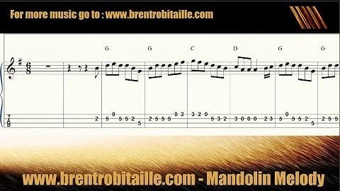 Mandolin Tab - Guitar Chords - Notes - A Visit to Ireland - Celtic Jig