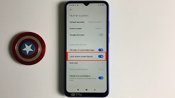 How to enable/disable Lock home screen layout on Xiaomi Redmi 9A Android 10