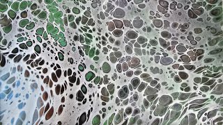 (621) ACRYLIC POURING - From a Straight Pour to a Swipe - To Be Used as a Background