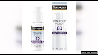 Neutrogena Ultra Sheer Moisturizing Face Serum with Vitamin E SPF 60, Review