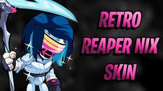 Brawlhalla - Retro Reaper Nix Battle Pass Skin Gameplay!