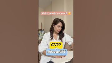 CV vs. Resume: What’s the REAL Difference? 🤔📄