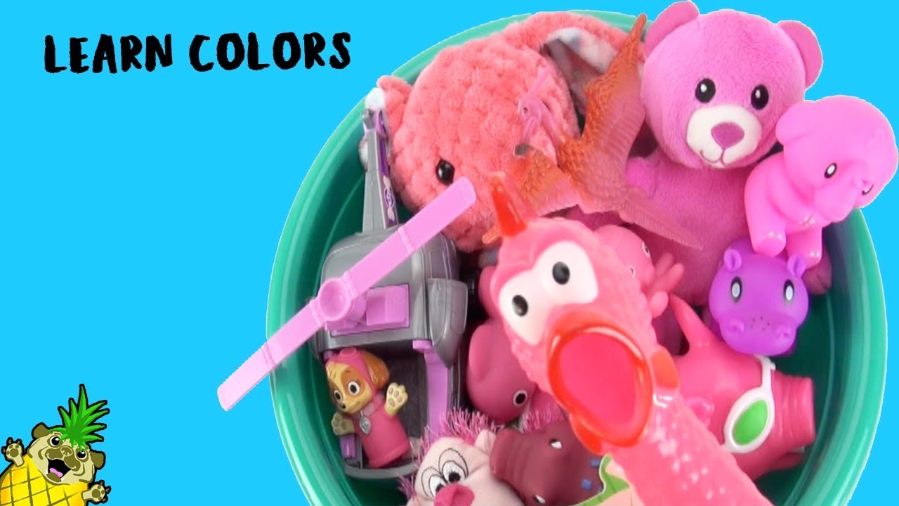 Learn Animals Names and the Color Pink By Puggy Pineapple