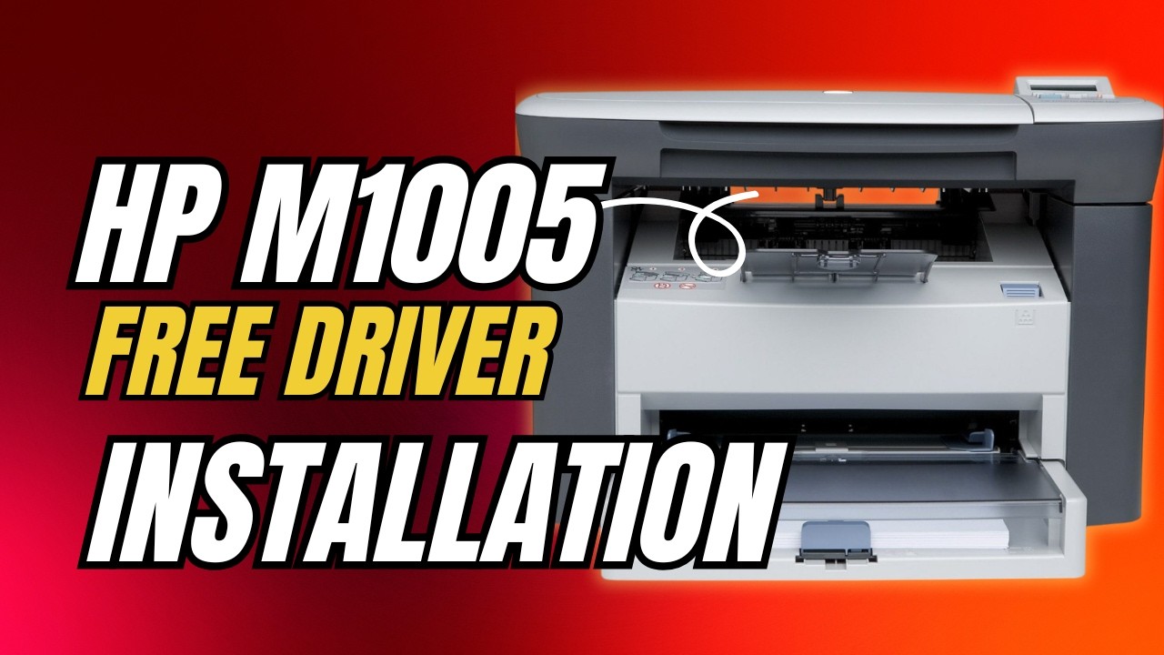 HP M1005 driver install Windows 10 | scanner installation - YouTube