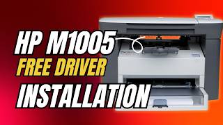 HP M1005 driver install Windows 10 | scanner installation