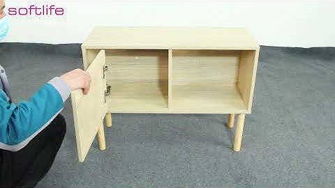 How To Assemble Joysource Wooden Rattan Bedside Table