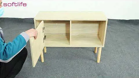 How To Assemble Joysource Wooden Rattan Bedside Table