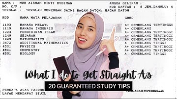 How I Got Straight A