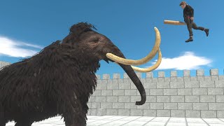 NEW PREHISTORIC UPDATE Mammoth vs ALL UNITS in Brick Castle Animal Revolt Battle Simulator