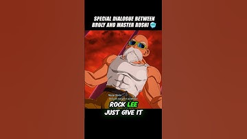 Special Dialogue Between Broly And Master Roshi Lol 🤯 #crashout #broly #sparkingzero #dragonballz