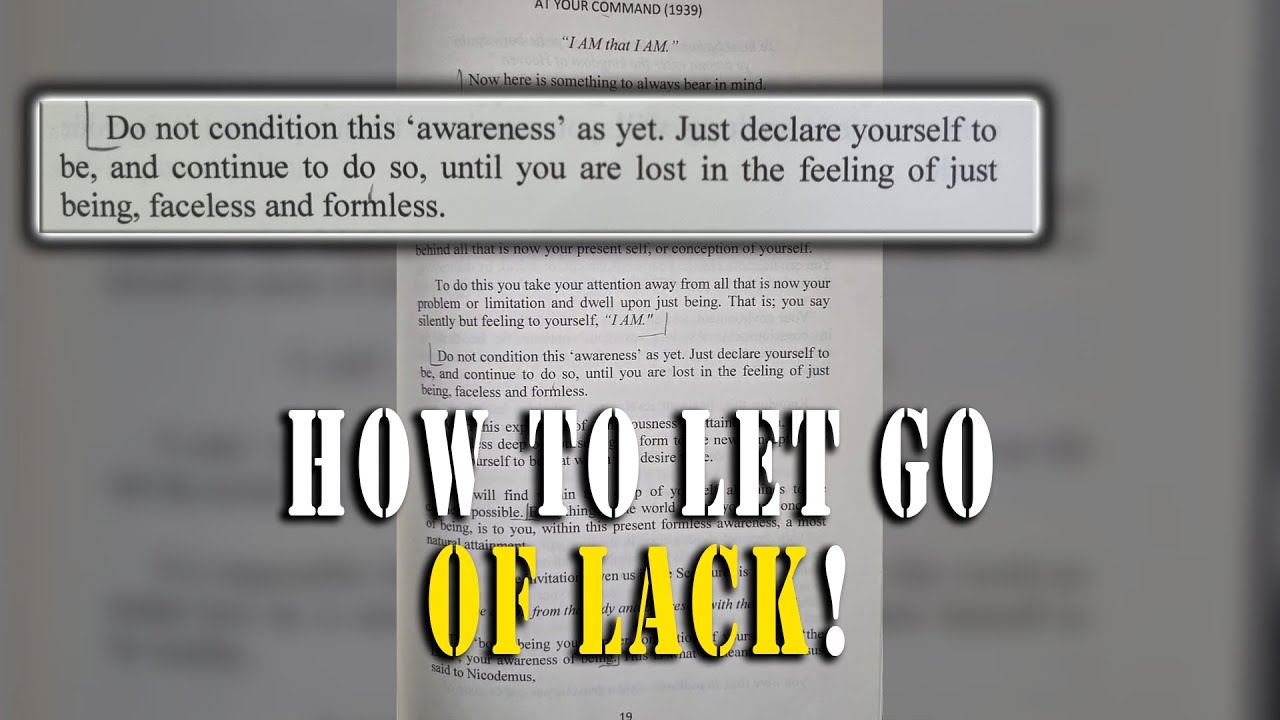 How to Shift Your Focus Away from Lack (Neville Goddard’s Way)