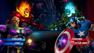 DORMAMMU & PURPLE SIGMA VS BLUE DORMAMMU & CAPTAIN AMERICA - Marvel vs Capcom Infinite All Costumes