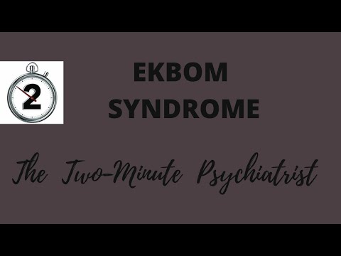 Ekbom Syndrome - Delusional Parasitosis - in under 2 Minutes!