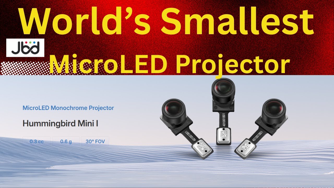 This Tiny MicroLED Projector Could Power the Future of AR Glasses 🤯