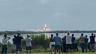 Psyche rocket launch by Space-x 13Oct23 as viewed from KSC