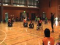楽楽VS近福大１（車いすハンドボール近畿リーグ）