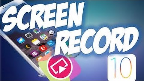 How to screen record on your iOS Device - NO Jailbreak- Iphone/Ipad/Ipod Touch