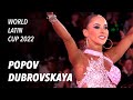 Mikhail popov  anastasia dubrovskaya  jive  world latin cup 2022