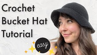 Easy Crochet Bucket Hat Pattern | Detailed DIY Tutorial