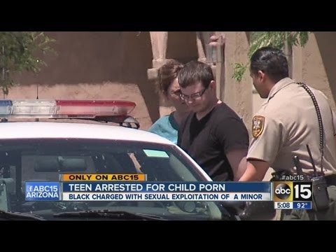 Teen arrested for child porn