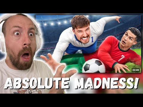 ABOSOLUTE MADDNESS!!! MrBeast Beat Ronaldo, Win $1,000,000 (REACTION!!!)