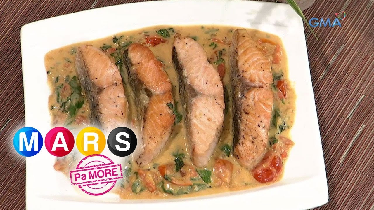 Mars Pa More: Creamy salmon with tomato and spinach recipe by Yasmien Kurdi | Mars Masarap