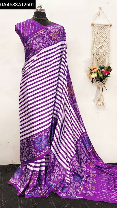 8919916834 Original Japan Silk (Semi Gajji) Saree .Saree work : Digital Print Border 869 &
