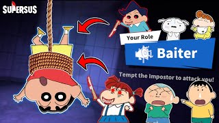 Shinchan became baiter in super sus and trapping imposters 😱🔥 | shinchan playing among us 3d 😂🔥 screenshot 4