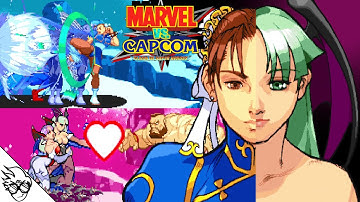 Marvel vs. Capcom: Clash of Super Heroes (Arcade  1998) Chun-Li/Morrigan [Playthorugh/LongPlay]