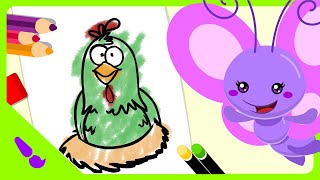 Lottie Dottie Mini | Magic Painting - Lottie Dottie Chicken 1 | Kids Cartoons