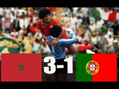 Morocco vs Portugal All goals and extended Highlights World cup (MEXICO 1986)
