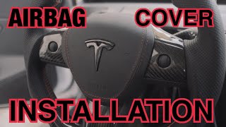 Tesla Model 3 & Y: Aftermarket Airbag Cover removal and installation