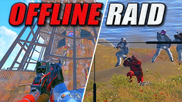 They Tried to OFFLINE RAID Me With A BOX OF ROCKETS! (RUST)