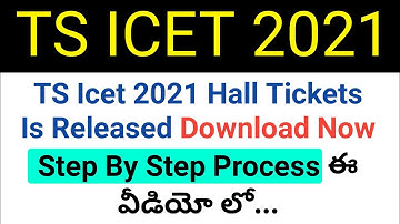 how to download TS ICET 2021 hall ticket in telugu