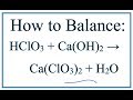 Balancing Chemical Equations Concepts