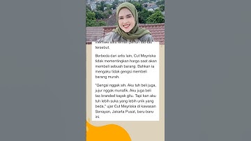Thumbnail of Cut Meyriska Gak Gengsi Pakai barang murah #shorts