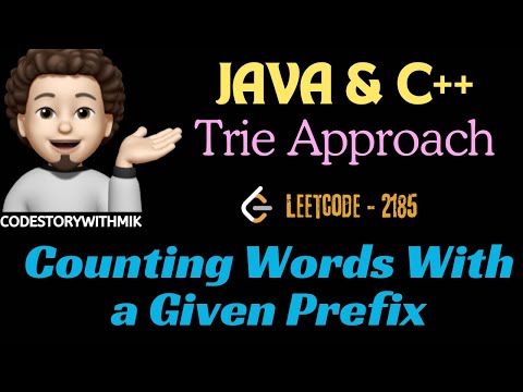 Counting Words With a Given Prefix | Brute Force | Trie