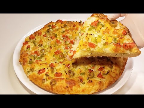روعة جلاش وعامل نفسه بيتزا اللي مجربش الوصفة دي فايته كتير جلاش بالجبنة فطير شرقي بيتزا الجلاش 
