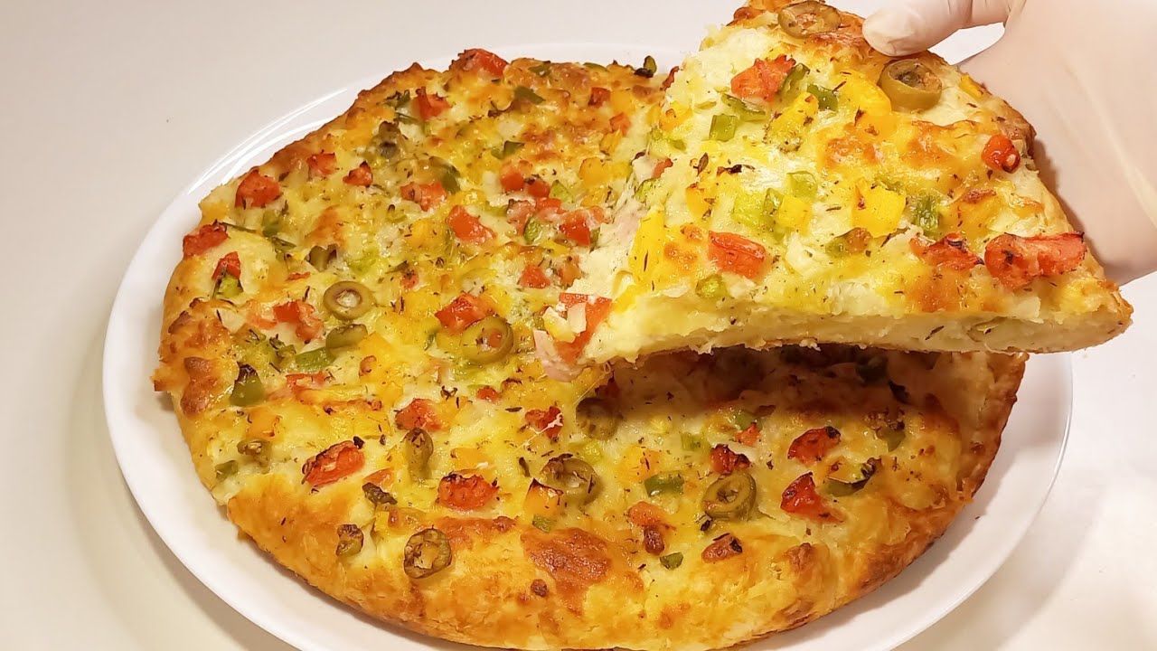 روعة 😋 جلاش وعامل نفسه بيتزا ؟! اللي مجربش الوصفة دي  فايته كتير/جلاش بالجبنة/فطير شرقي/بيتزا الجلاش