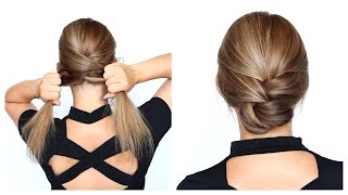 ZIG ZAG EASY UPDO FOR THIN HAIR