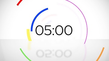 5 Minute Clock Countdown with Music - Using Apple Motion