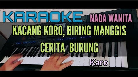 Karaoke KACANG KORO, MBIRING MANGGIS, PERAHU CINTA (cerita burung) Nada Wanita