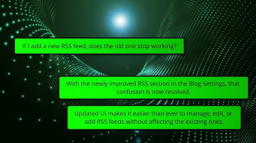 Upgraded Blog RSS UI for Easier Management