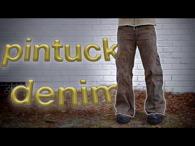 ★SCULPTOR★ My Go To Pintuck Pants Charcoal SC24S419CH EASY) PLANET MARCELLUS INSIRED PINTUCK DENIM?!? - YouTube